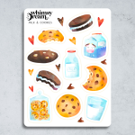 Milk & Cookies Sticker Sheet