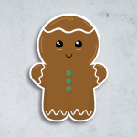 Gingerbread Person Sticker