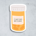 Pill Bottle Sticker