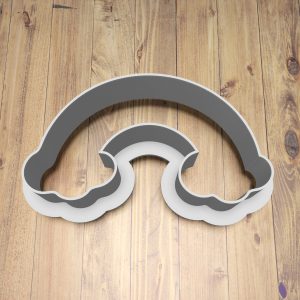 3D Printed PLA Cookie Cutter - Rainbow [4 inch]